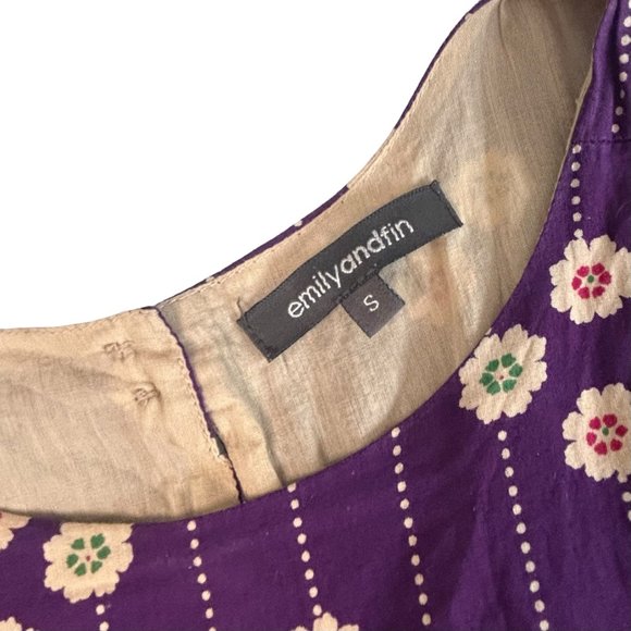 Emily and Fin  Purple retro fit and flare dress - Picture 5 of 9